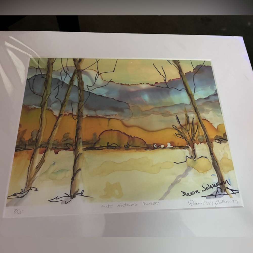 Late Autumn Sunset Art Print